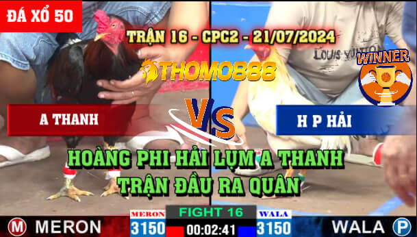 Trận 16 CPC2 Ngày 21/07/2024